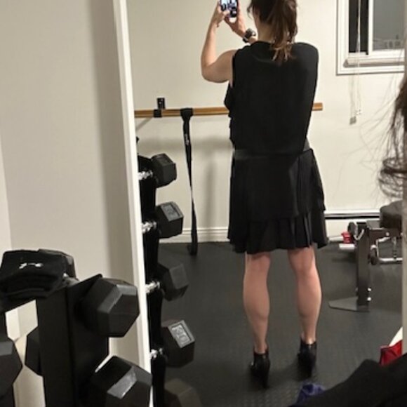 Vanessa Bruno Black Crepe Dress Sz 38 - Picture 3 of 8